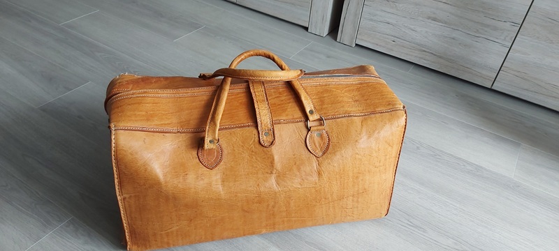 Cowboy Reisetasche(leder) in "Wild West"Western-style" – stampa 3