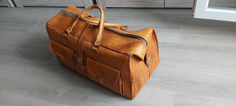 Cowboy Reisetasche(leder) in "Wild West"Western-style" – stampa 4