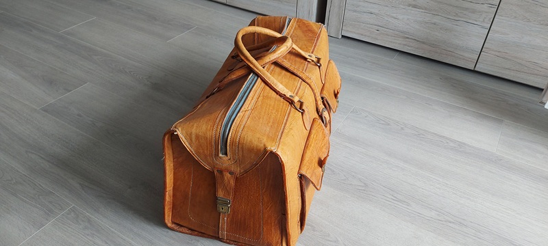 Cowboy Reisetasche(leder) in "Wild West"Western-style" – stampa 2