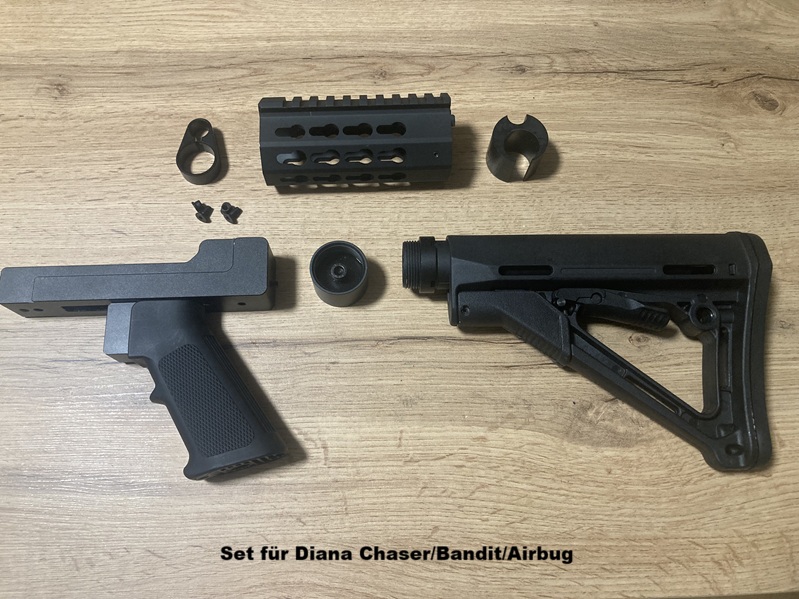 Aluminium Bodykit für Diana Chaser Airbug Bandit Stormrider Trailscout AR15 Stil KEIN 3D Druck! – Bild 2
