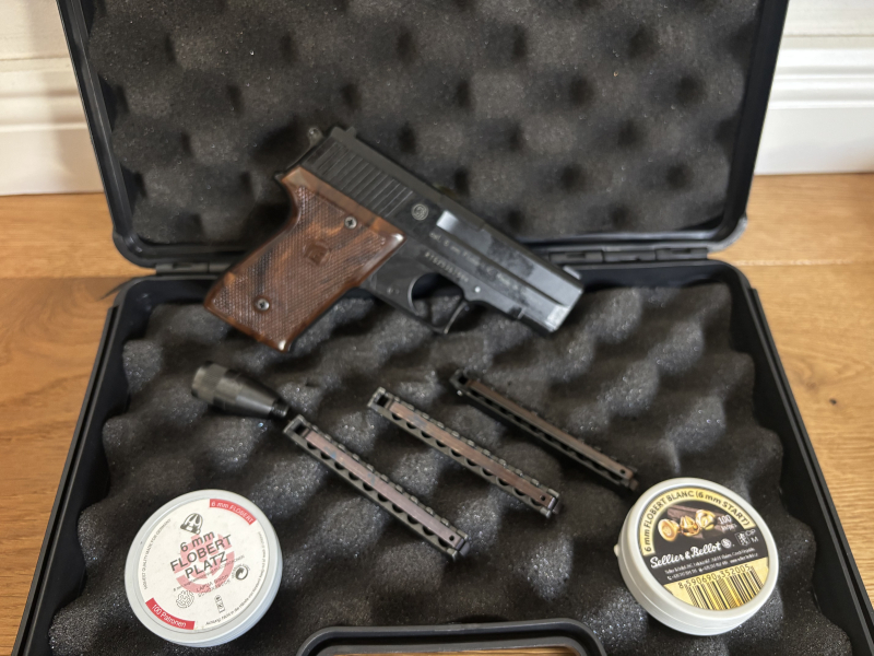 Röhm RG 300 Schreckschusspistole 6mm Flobert – Neuwertig, 3 Magazine + ca. 200 Schuss – nuotrauka 3