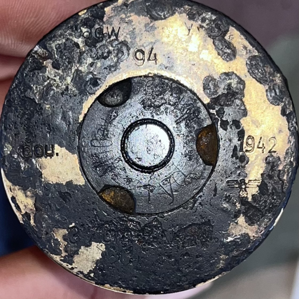 Original German WWII Czech Occupation Manufactured INERT 3.7 cm Škoda – Bild 2