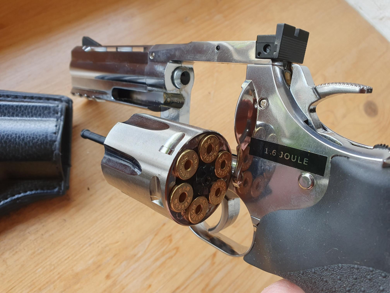 Smith & Wesson M29 6,5 Zoll CO2 + Holster + Speedloader. Neuwertig – Bild 5