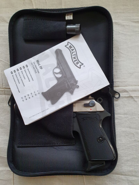 Walther PP Nickel 9 mm P.A.K. – billede 2