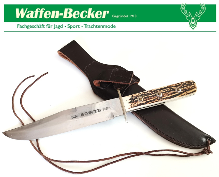 Linder Jagdmesser, Bowie Knife (deutsche Handarbeit!) – image 2
