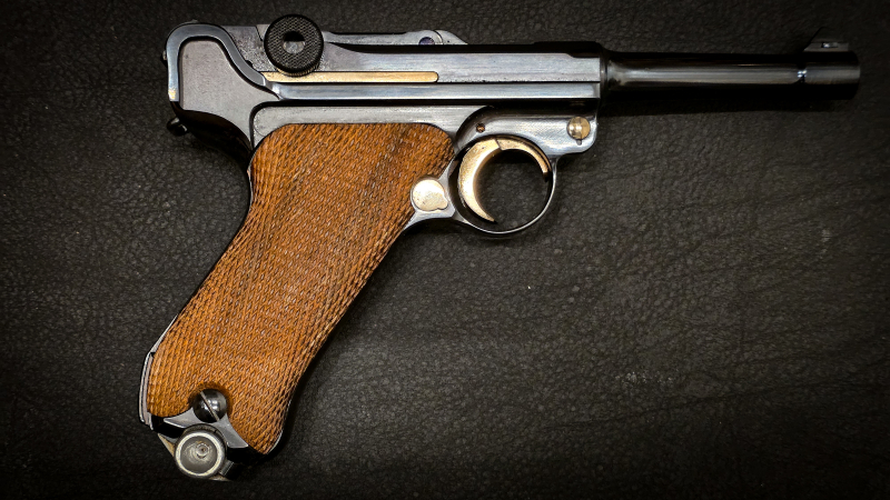Mauser P08 Luger byf 41 1941 | Werksüberarbeitung Mauser Oberndorf 1998 | Hochglanzbrünierung – Bild 6