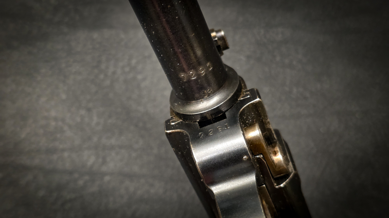 Pistole DWM P08 Artillerie 1917 | 200 mm Lauf | spiegelblank | Originalzustand | SAMMLER – image 3