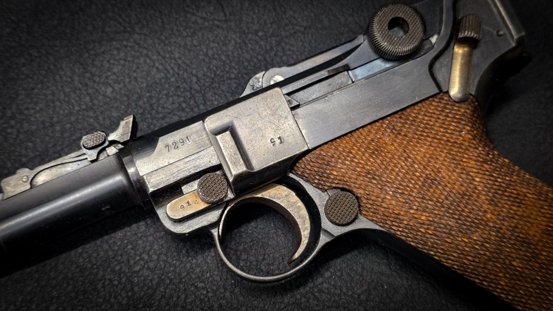 Pistole DWM P08 Artillerie 1917 | 200 mm Lauf | spiegelblank | Originalzustand | SAMMLER – image 2