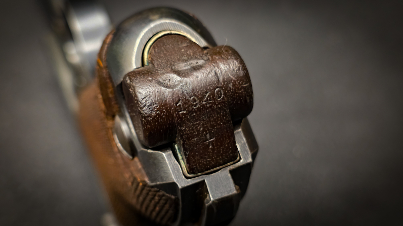 Pistole DWM P08 Artillerie 1917 | 200 mm Lauf | spiegelblank | Originalzustand | SAMMLER – image 5