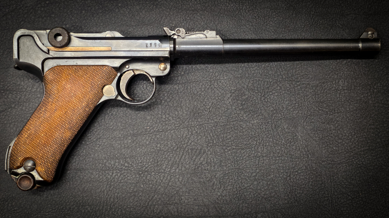 Pistole DWM P08 Artillerie 1917 | 200 mm Lauf | spiegelblank | Originalzustand | SAMMLER – image 6