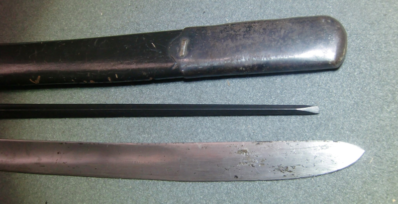 Kosakensäbel M1881 russische Schaschka mit zugehörigen Bayonett des Nagant 1891 – billede 6