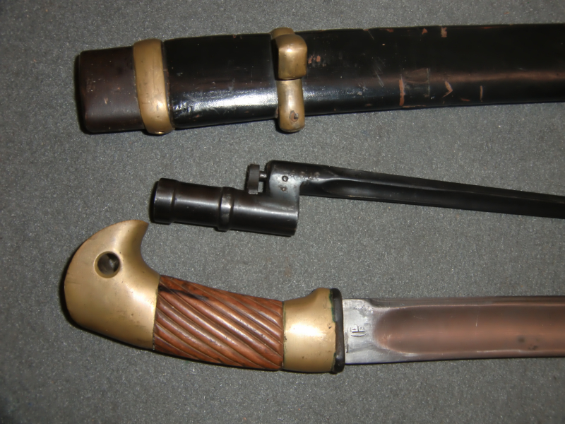 Kosakensäbel M1881 russische Schaschka mit zugehörigen Bayonett des Nagant 1891 – billede 4