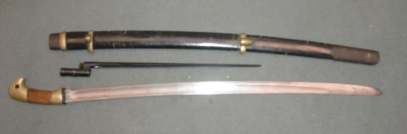 Kosakensäbel M1881 russische Schaschka mit zugehörigen Bayonett des Nagant 1891 – billede 2