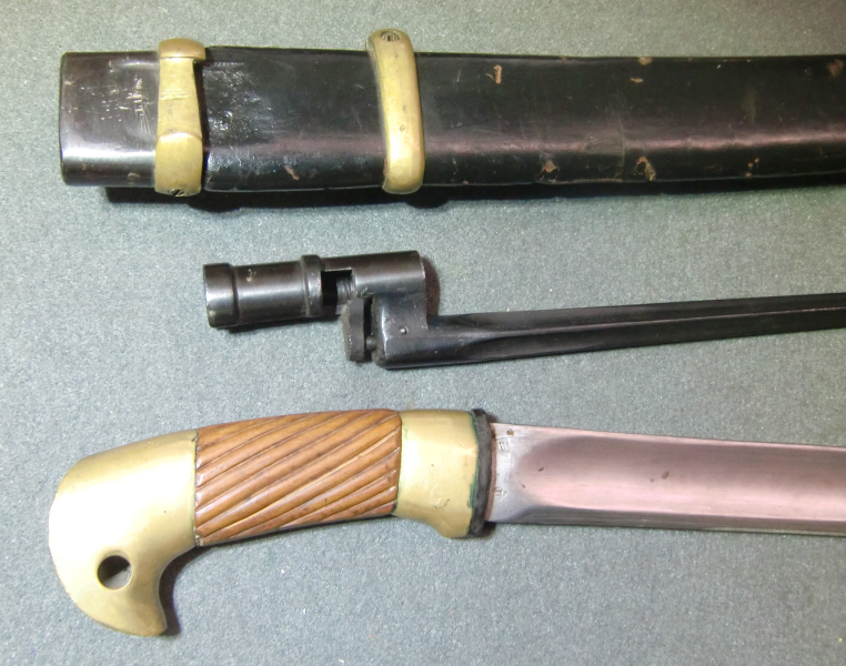 Kosakensäbel M1881 russische Schaschka mit zugehörigen Bayonett des Nagant 1891 – billede 5