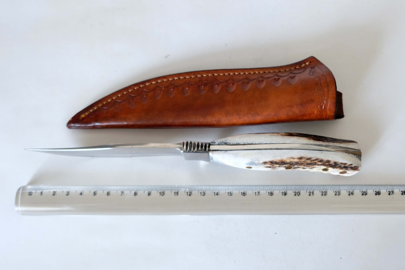 Jagdmesser mit Hirschhorngriff – billede 2