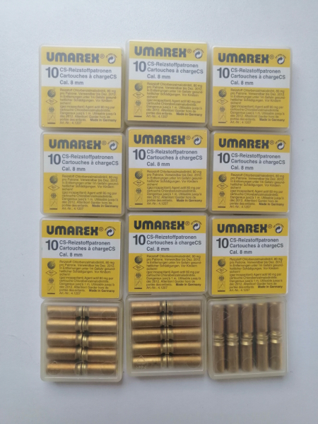 120 Schuss Umarex Gaspatronen im Kal. 8 mm ! – Bild 2