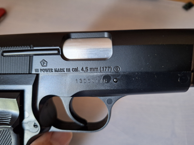 Browning High Power Mark III CO2-Pistole Kal. 4,5 mm BB – Bild 5