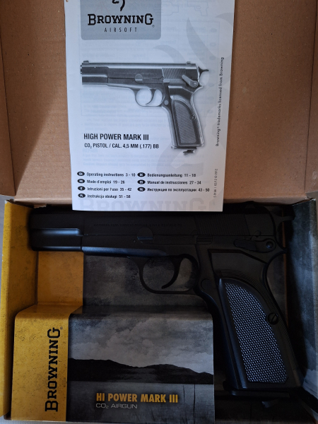 Browning High Power Mark III CO2-Pistole Kal. 4,5 mm BB – Bild 4