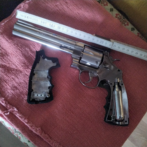 Umarex, Smith&Wesson, Co 2,Pellet 4,5mm 44 Magnum,Nachbau,Vollmetall – Bild 5