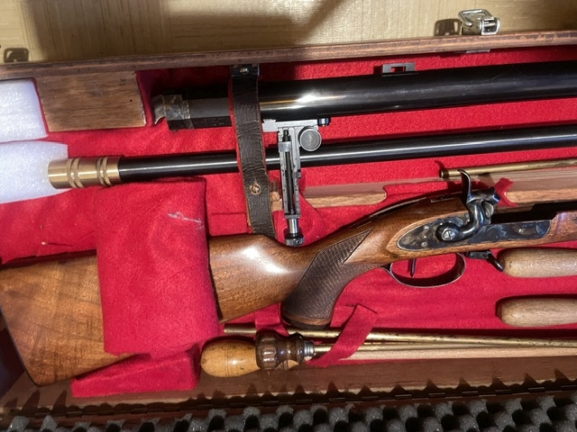 edle RARITÄT: VL Komplett-Set Pedersoli GIBBS .45 mit Malcom 6x ZF, LongRange – Bild 4