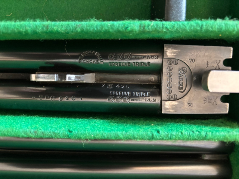 Darne Doppelflinte Modell Spezial 915 Superluxus, Kaliber 12/70 – Bild 3