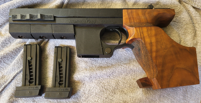 Matchpistole Hämmerli 280 .22lr / Zustand 2+ / Top Zubehör – Bild 1