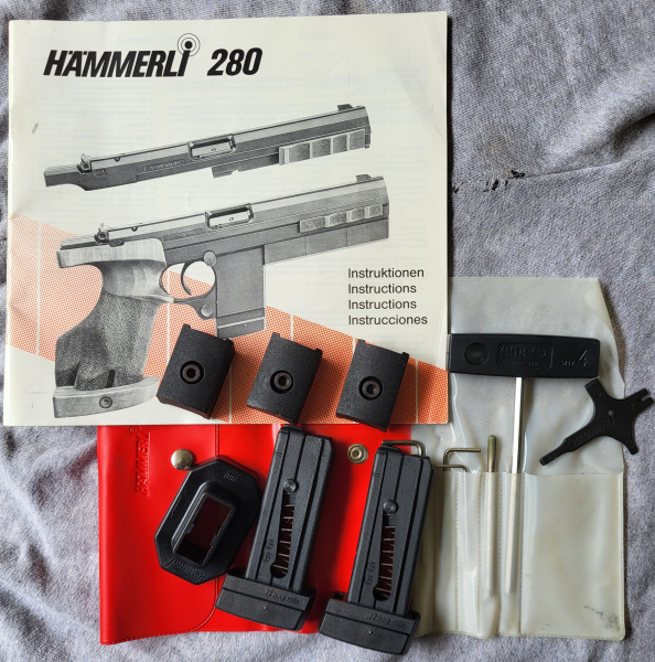 Matchpistole Hämmerli 280 .22lr / Zustand 2+ / Top Zubehör – Bild 4