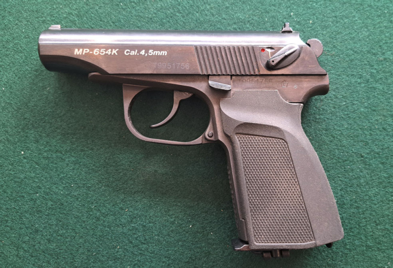 Baikal Makarov CO2 Luftpistole Modell MP-654K , Kaliber 4,5 mm (.177) mit F-Zeichen, 1999, Sammlerw. – Bild 2