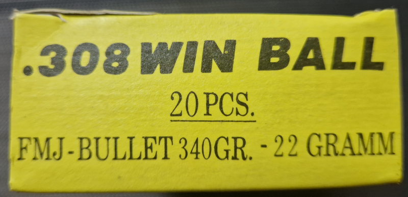 200 Schuss Norinco .308 Win. FMJ 147gr. – Bild 2