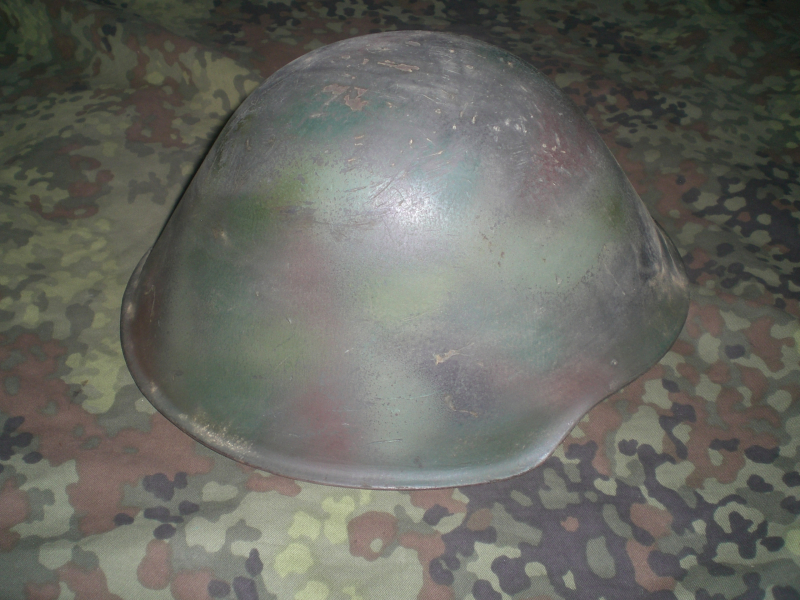 Stahlhelm M56 NVA mod. Mit Tarnbemalung Balkankrieg – billede 4
