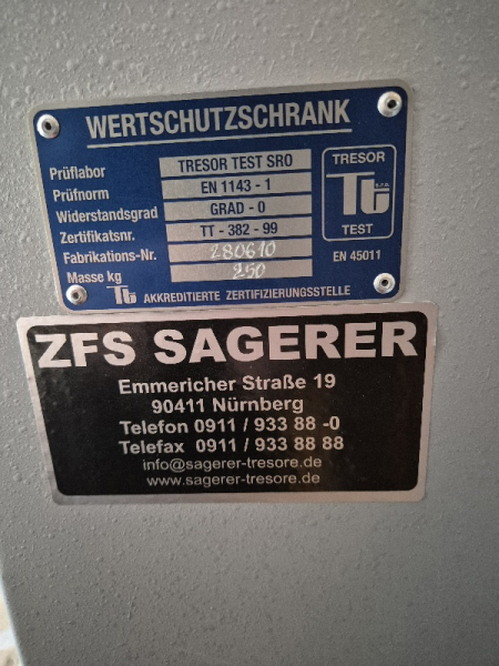Waffenschrank, Waffentresor, Sicherheitsstufe 0 für bis zu 8 Langwaffen, elektronisches Zahlenschloß – Bild 5