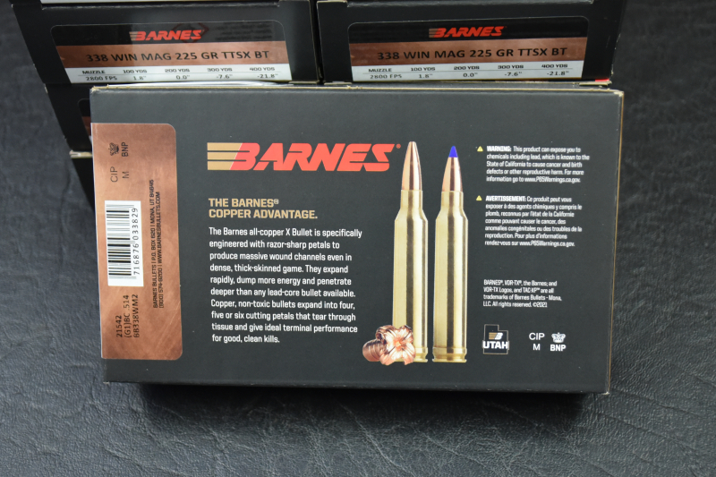 NEU! 200 Schuss Kugelpatronen Barnes Kal. .338WinMag TTSX BT (Bleifrei) – Bild 4