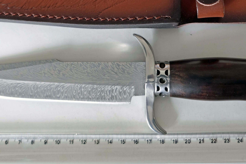 Damast Feder Jagdmesser – billede 2
