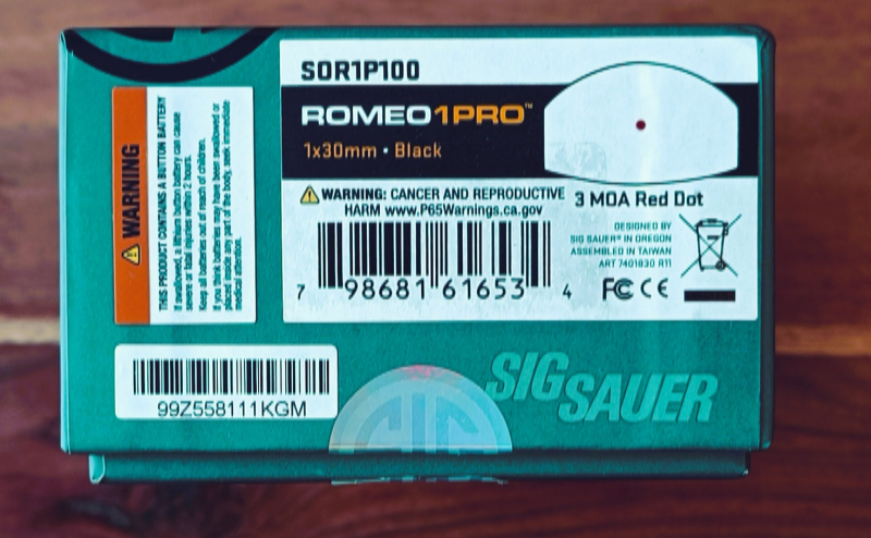 Sig Sauer Romeo1 Pro 3MOA Reflexvisier – Bild 3
