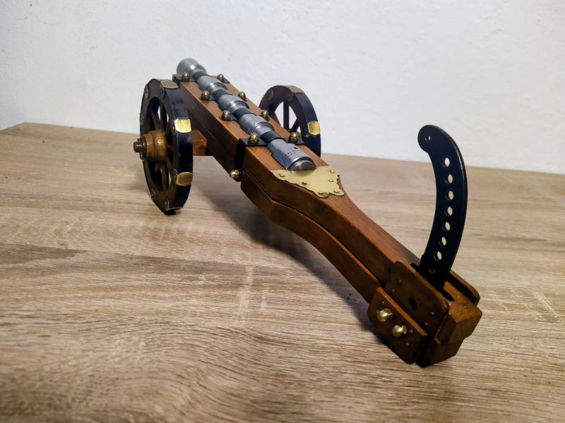 Feldschlange Kanone Modellkanone Dikar Spain mit Beschusszeichen cal .50 Deko Militär Jäger – Bild 2
