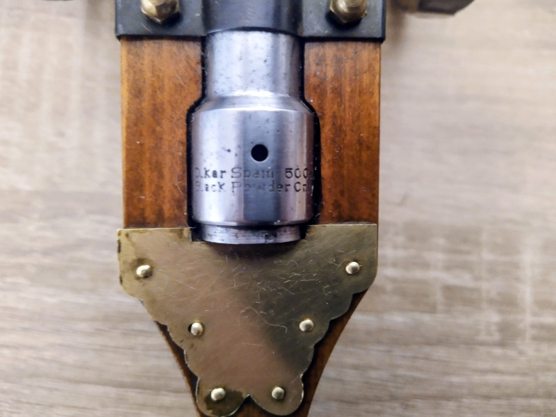 Feldschlange Kanone Modellkanone Dikar Spain mit Beschusszeichen cal .50 Deko Militär Jäger – Bild 3