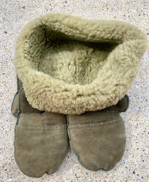 Winterjagd! Lammfellmütze und Fäustlinge (XL) von H. Dittrich – Bild 2