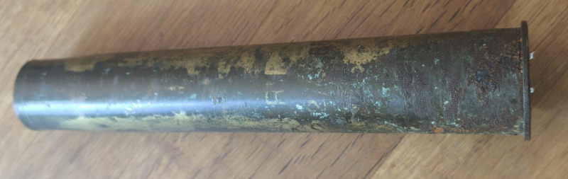 Stahlhülse vermessingt 3,7cm PAK und Zünder C 23 – Bild 2
