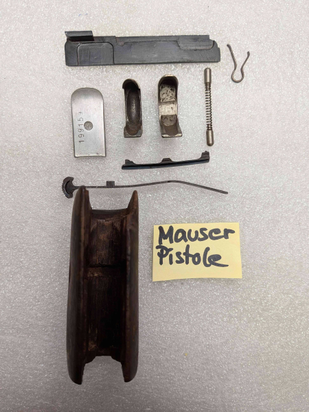 Mauser Pistole erwerbsfreie original Teile – Bild 2