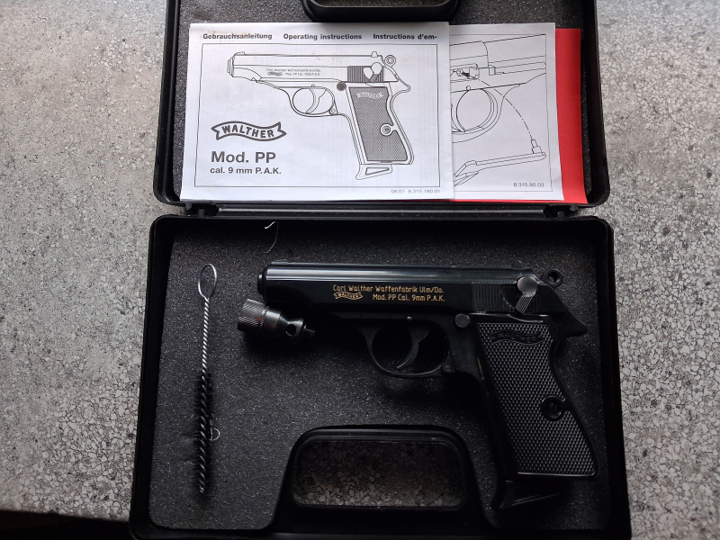 Walther PP cal. 9mm P.A.K. Knall – Bild 4