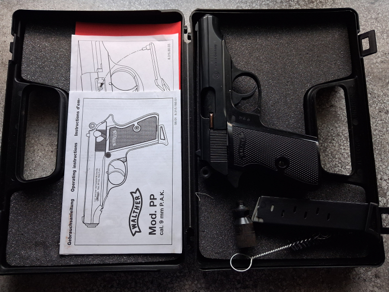 Walther PP cal. 9mm P.A.K. Knall – Bild 5
