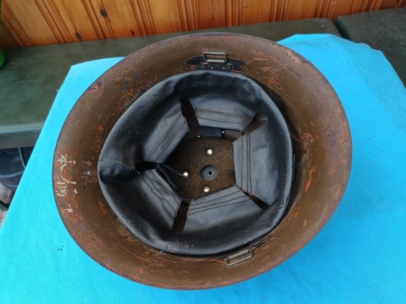 Original japanischer Stahlhelm WK II sehr selten – Bild 4