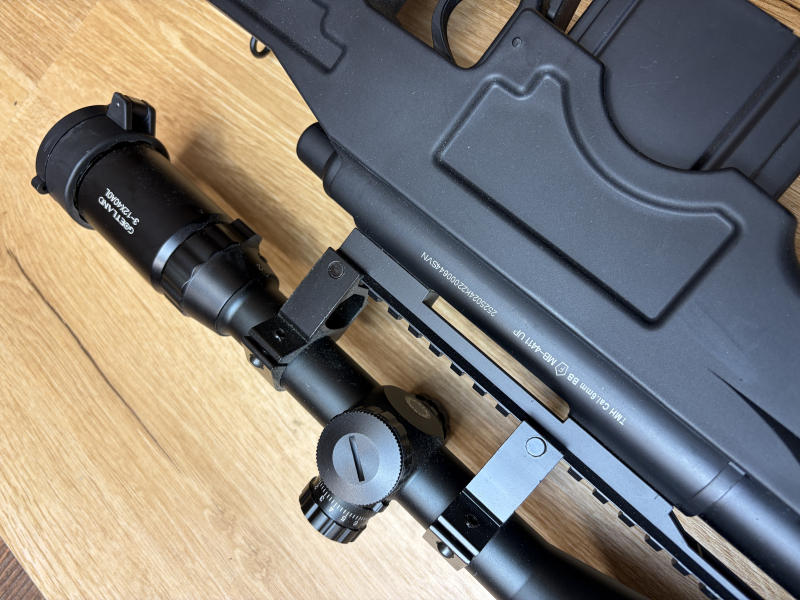BB-Luftgewehr TMH Kal. 6mm BB MB-4411 UP inkl. Zielfernrohr und Zweibein ++ TOP ZUSTAND ++ – billede 5