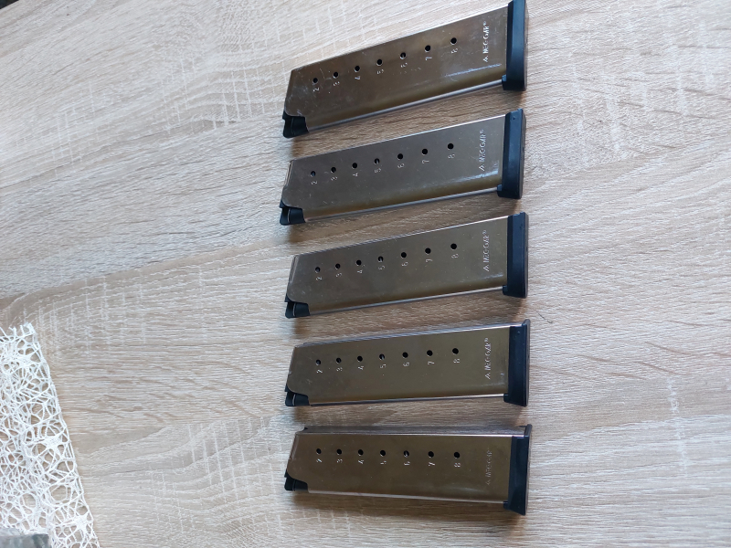 5 Mec-Gar Magazin für Colt 1911, 8 Schuss, vernickelt – Bild 3
