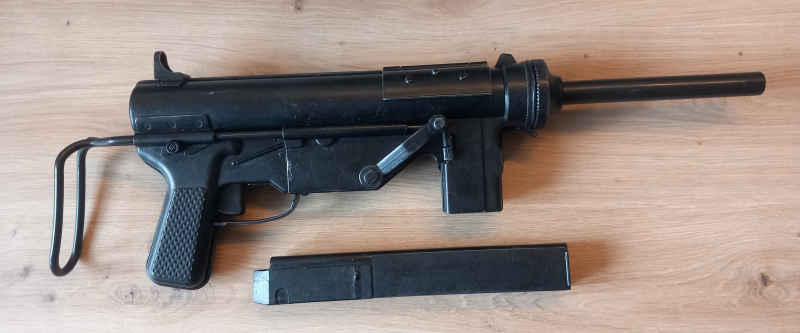 DENIX, REPLIKA, US MPi Grease Gun M3A1, Fettpresse, Deko, US Army, WK2 – Bild 3