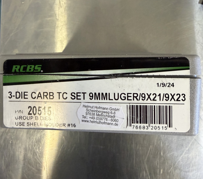 RCBS Carb TC Set - 9mm Luger – Bild 2