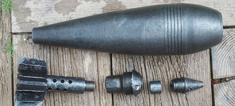 DEKO Russische 120 mm Wurfgranate 1944 - ORIGINAL WW 2 – Bild 5