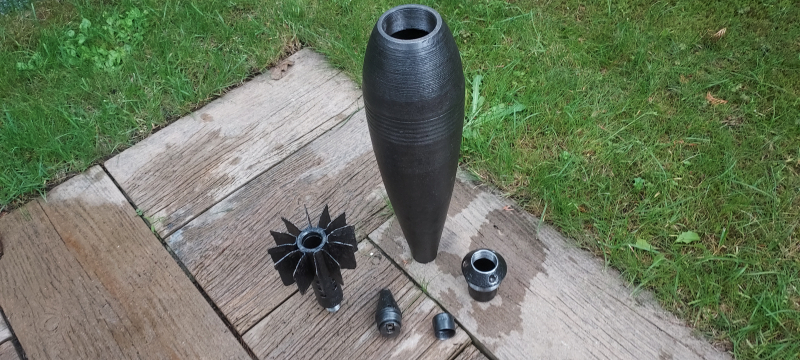 DEKO Russische 120 mm Wurfgranate 1944 - ORIGINAL WW 2 – Bild 6