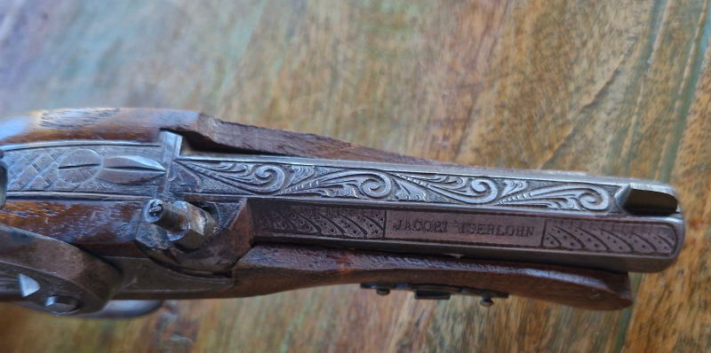 Sehr schöner und seltener Deringer von Jacobi Iserlohn Kal.41 – Bild 3