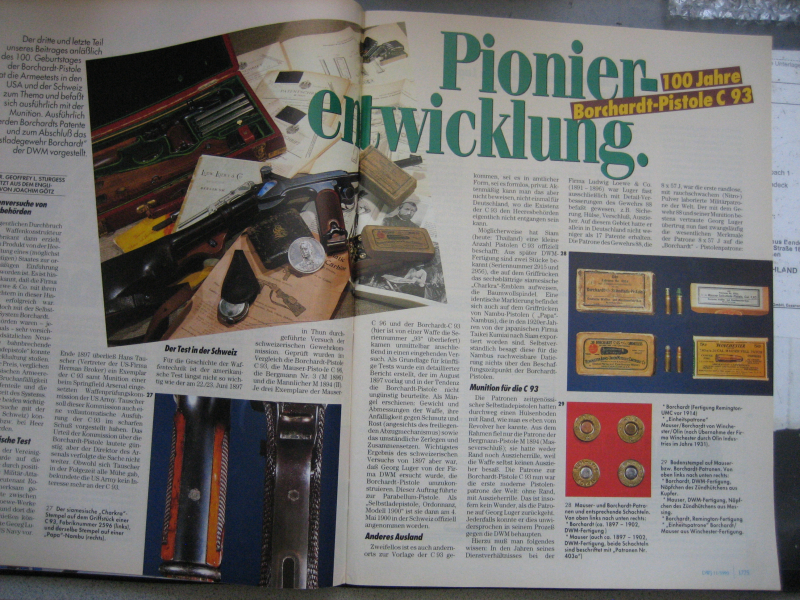 DWJ - Heft : **100 Jahre Borchardt-Pistole C 93 ** – Bild 1